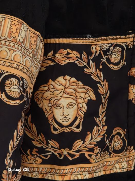 Szlafrok Versace Home XL i L– czarny, złote Barocco