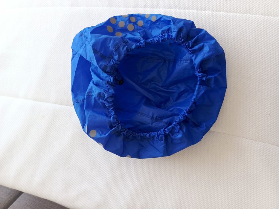 Wodo-kurzo-wiatroszczelny pokrowiec na kask rowerowy/one size/odblaski