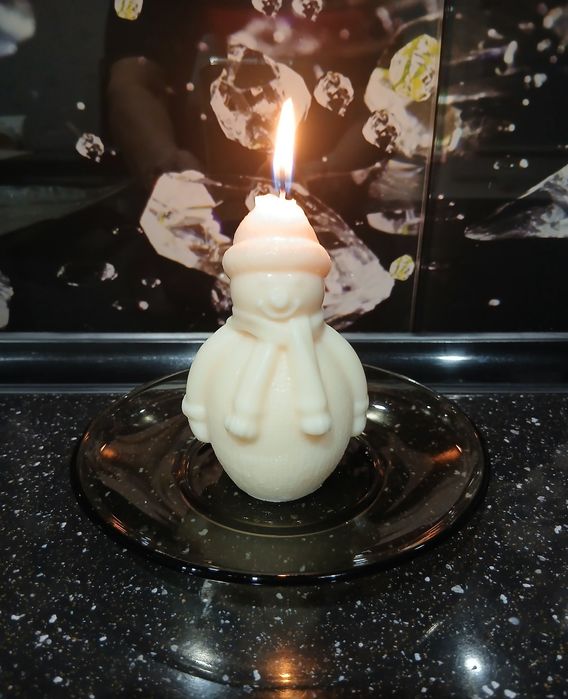 Набір новорічних свічок з соєвого воску