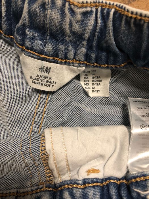 Jeansy jogger rozm 152 H&M