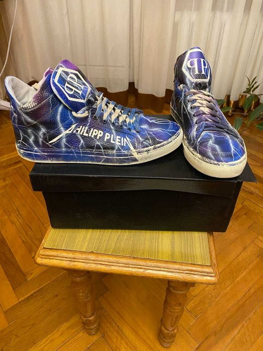 Продам Кеды Philipp Plein Lightning Blue Оригинал  Размер 27.6–27.7 см