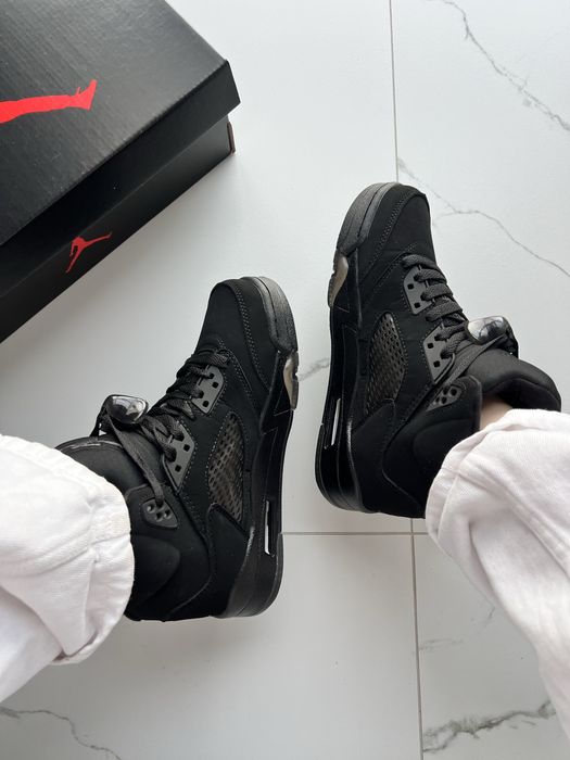 !БЕЗ Передплат! Jordan 5 Black Dark Brown Gum | кросівки джордан 5 чорні