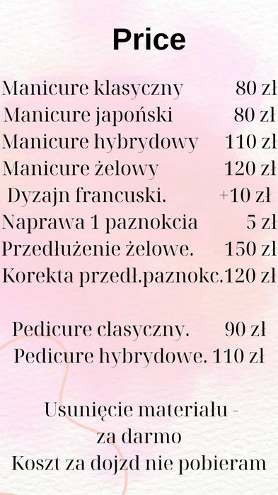 Mobilny manicure pedicure w domu