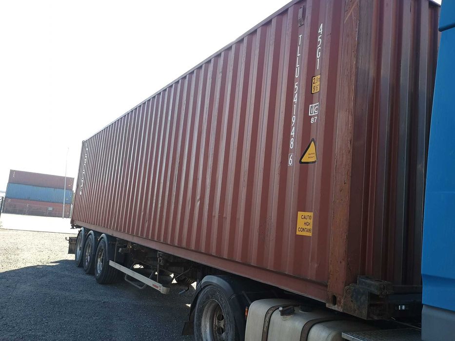 Kontener morski magazynowy 40 HC, 12 metrowy, podwyższany, transport