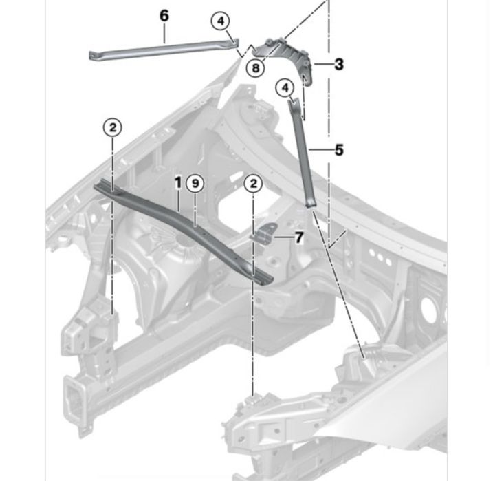 Крепления бампера bmw BMW x5f15 x6f16 X5F15 X6F16