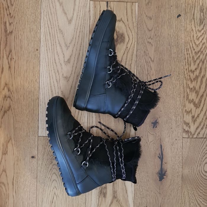 ECCO Soft 7 Tred Śniegowce Buty zimowe 37 wkł. 24,3 cm Skóra Wełna