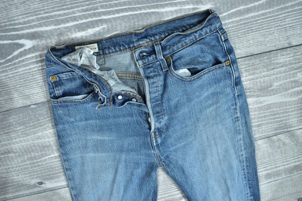 Levis 501 Cropped Damskie Spodnie Jeansowe Dżinsy W27 L30