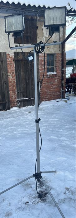 Halogen podwójny na statywie 2 m