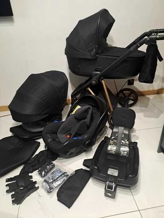 Roan Ivi 2.0 Czarny jak Nowy  fotelik baza Avionaut pixel lub Cybex Nowa Budka