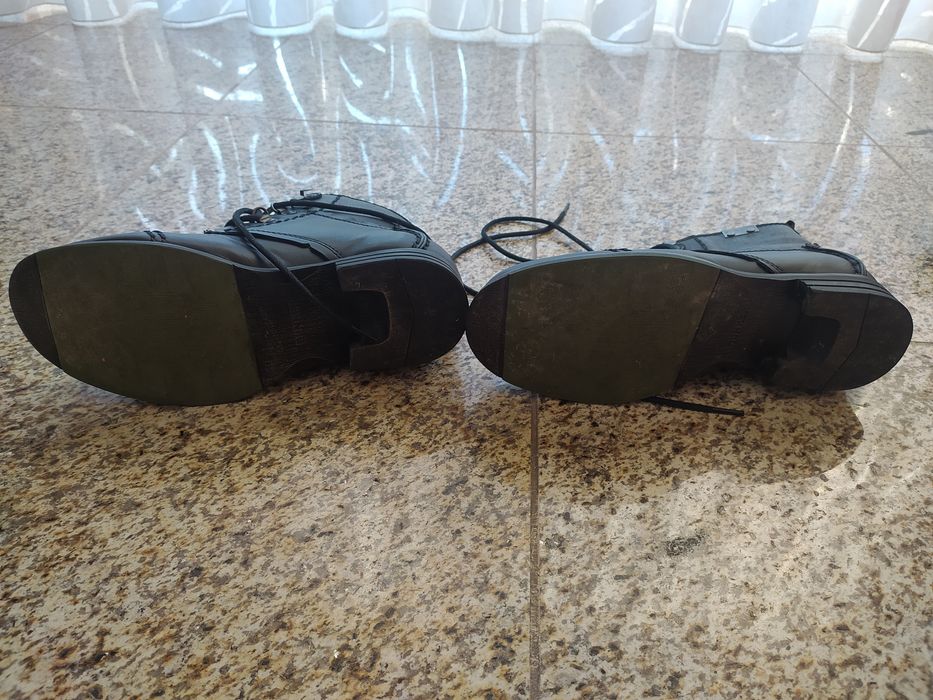 Botas Bunker em pele