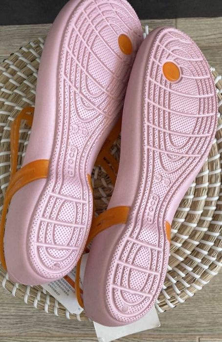 Crocs japonki isabella t-strap Active Orange/Petal Pink W10 41/42