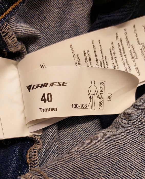 Calças Mota UNISEXO DAINESE Denim Blast Regular Tex Ganga (Tamanho 40) NOVAS