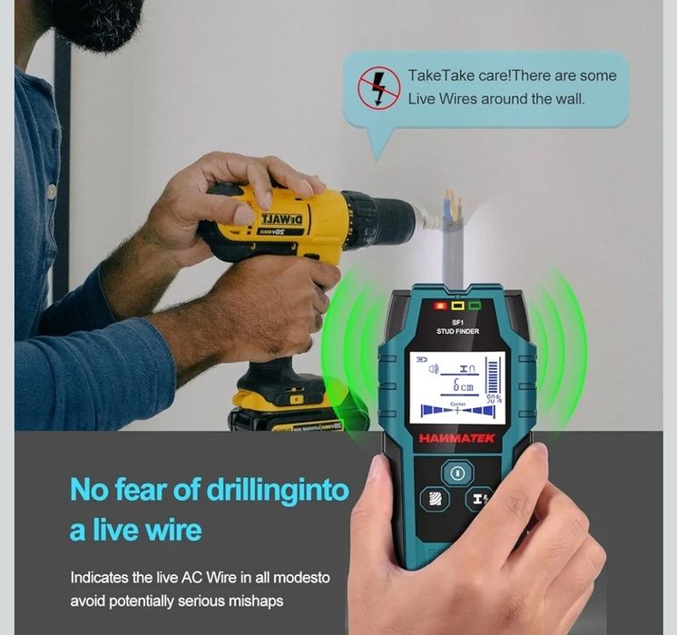 HANMATEK Detektor kołków SF1 4 w 1, elektroniczny czujnik kołków