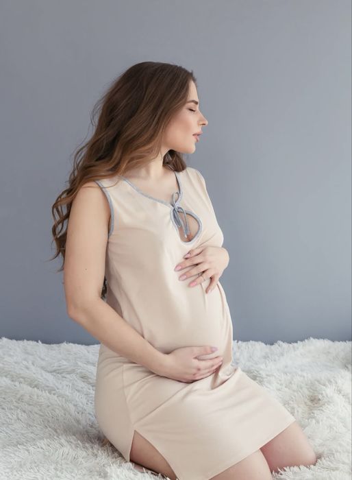 Сорочка для пологового будинку, годування, для вагітних, р. S