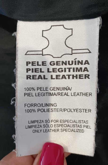 Casaco Tiffosi em pele genuína