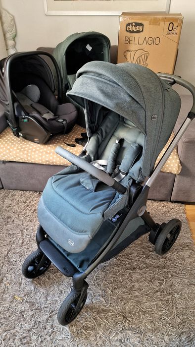 Carrinho 3 em 1 + Base Isofix + Chicco Lullaglide + OFERTAS