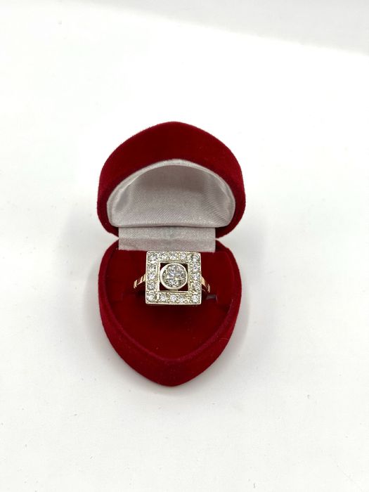 Pierścionek z brylantem 0,75ct Art Deco