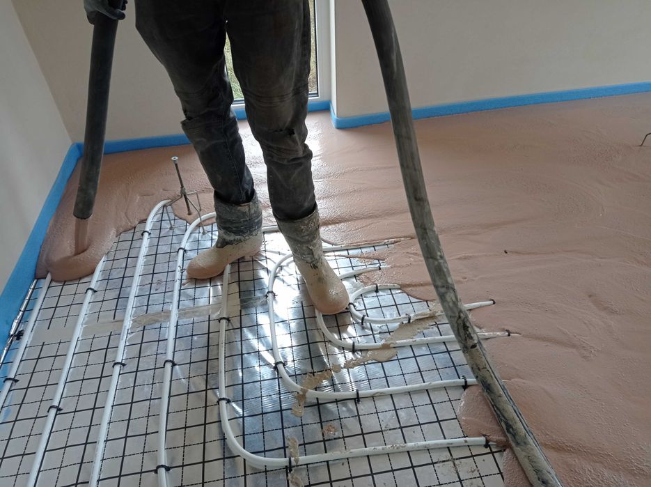 Wylewki anhydrytowe Styrobeton Pianobeton posadzki maszynowe betonowe
