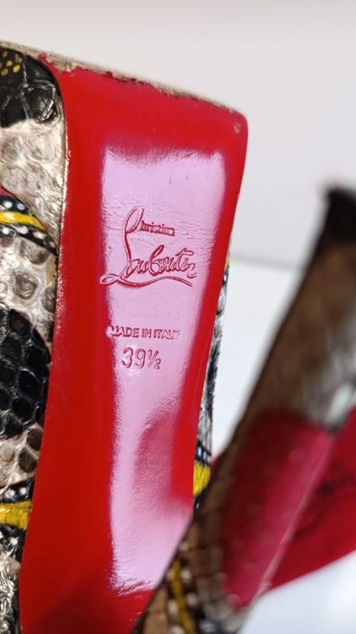 Sapatos Christian Louboutin Bianca 140  PYTHON