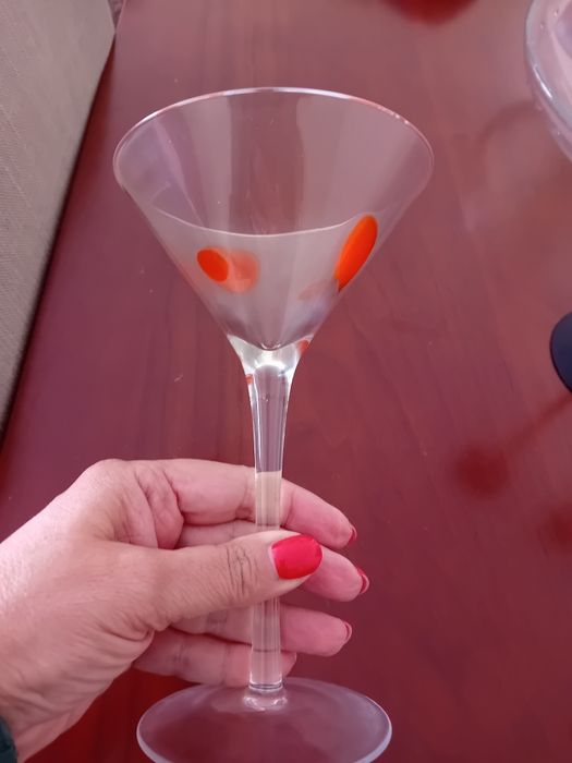 6 taças de cocktail