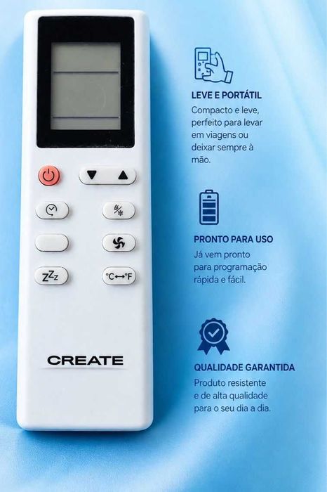 CREATE - SILKAIR CONNECT 24L - Ar Condicionado Portátil 3 em 1 WiFi 9000 BTU