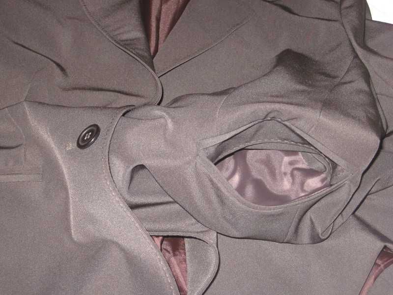 Marynarka damska Madeleine grafitowa grafit szara kieszenie 44 XL XXL