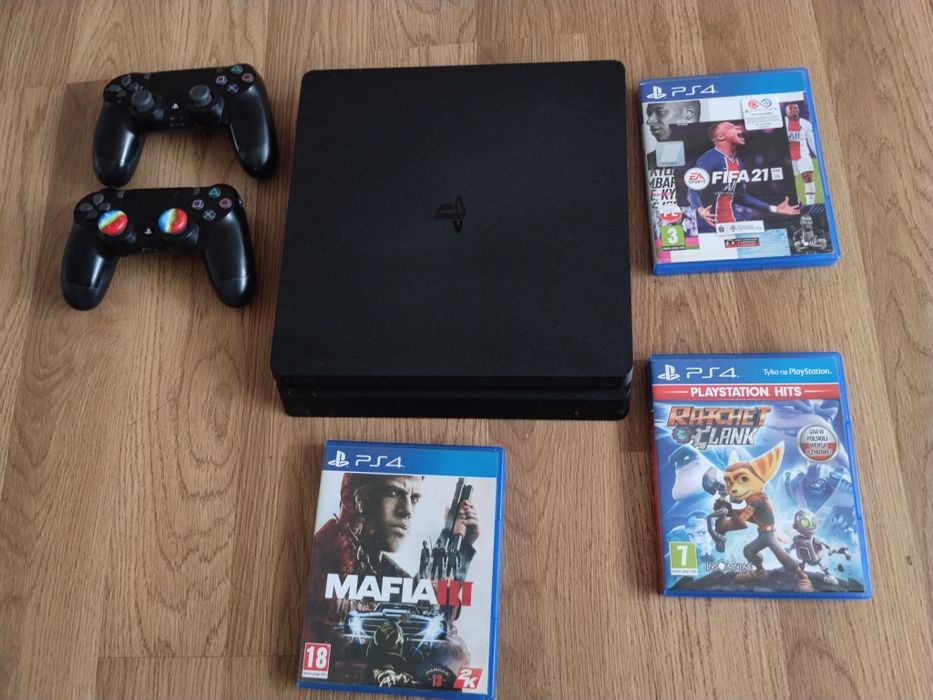 PlayStation 4 PS4 Slim 1TB 2pady gry