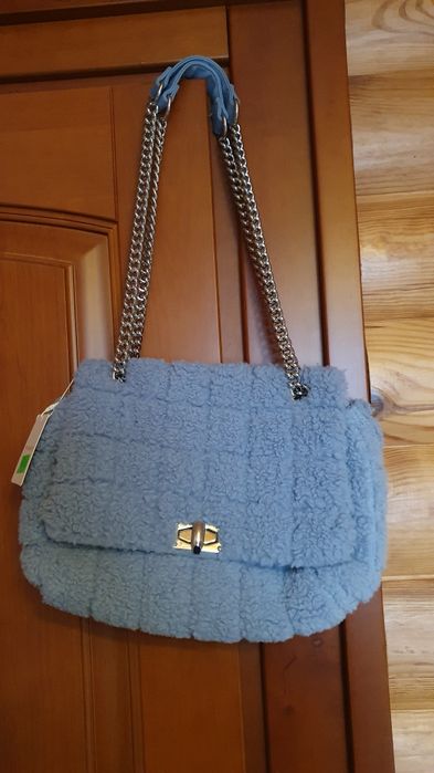 Сумка тедді світло-блакитна