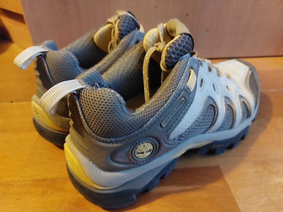 Ténis Timberland – Número 36 - Cinzento e amarelo – Rapariga Mulher