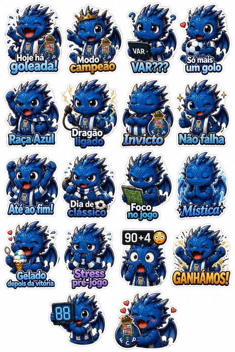 NOVA coleção portista chibi edição limitada nunca antes vista