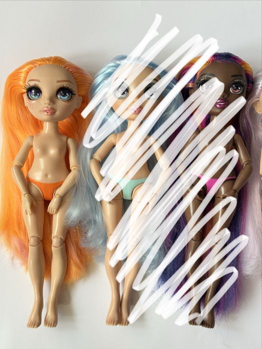 Ляльки нюд Рейнбоу Хай Rainbow High Маріса, Федра, Халі Капрі, Персик