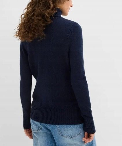 B.P.C granatowy sweter z golfem r.44/46