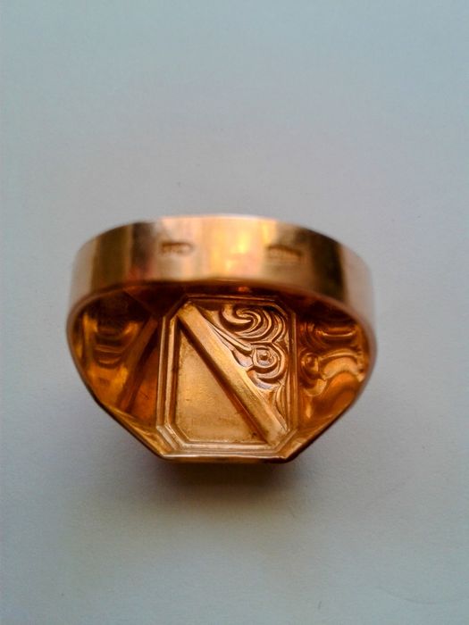 Золотая печатка 583 проба СССР золотой перстень , золота печатка СРСР