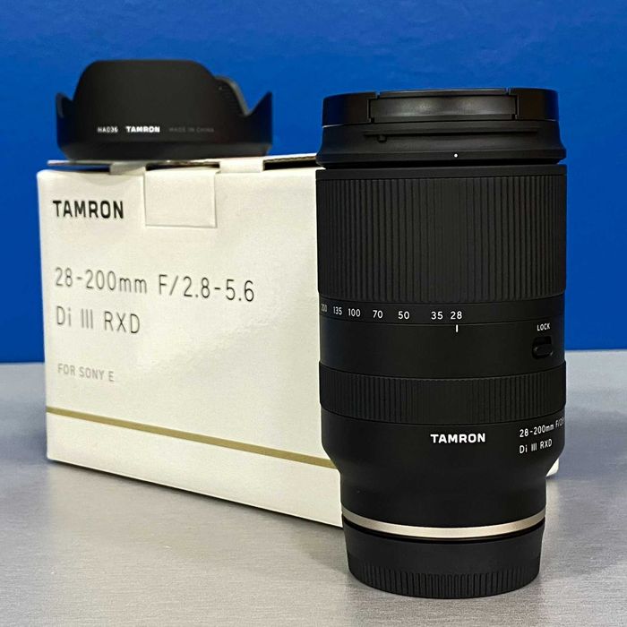 Tamron 28-200mm f/2.8-5.6 Di III RXD | Sony FE | NOVA | 5 ANOS DE GARANTIA