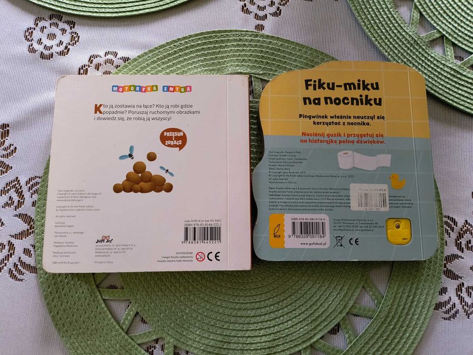 Zestaw książek - edukacyjne, dźwiękowe, okienka ruchome