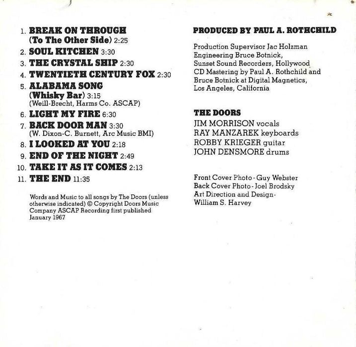 Doors - - - - - The Doors - - - - - CD435388564437749764