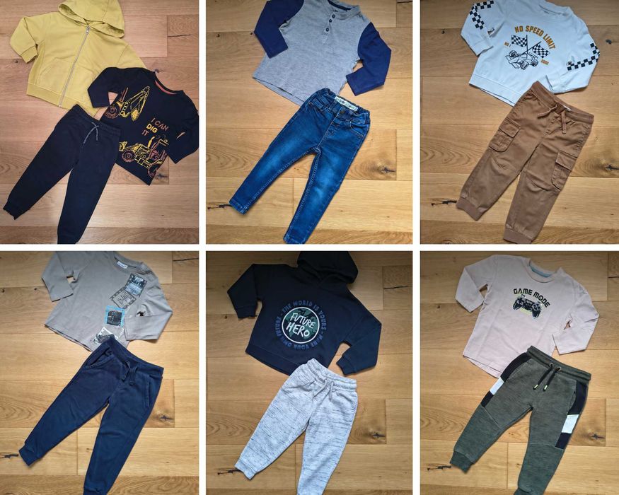 Mega paka piękny zestaw ubranek dla chłopca, synka 98
