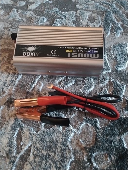 Інвертор  12V на 220V ,1500W, інтернет, ноутбук, освітлення, телевізор