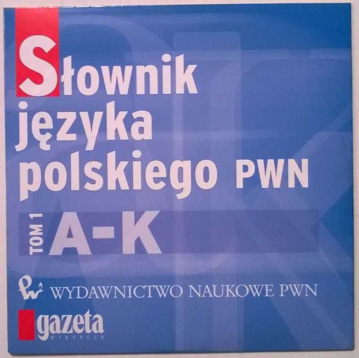 CD Słownik Języka Polskiego PWN Tom 1 A-K NOWA WARTO