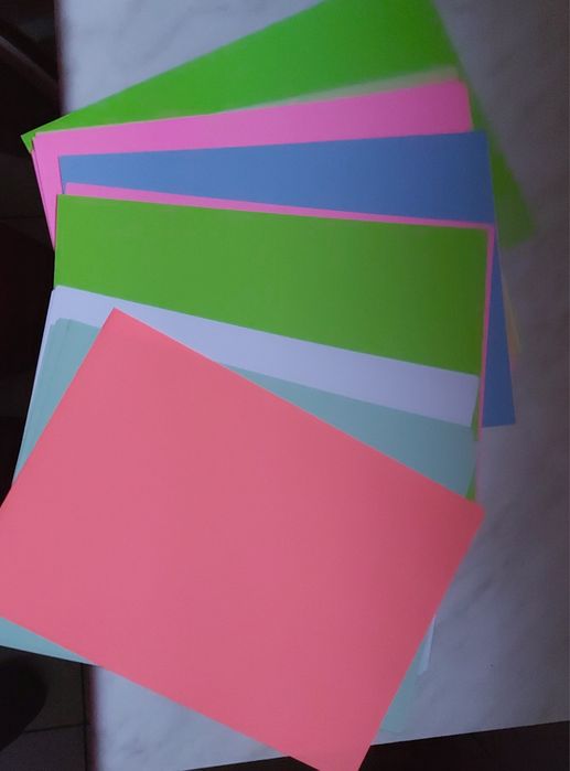 Brokat  i papier kolorowy