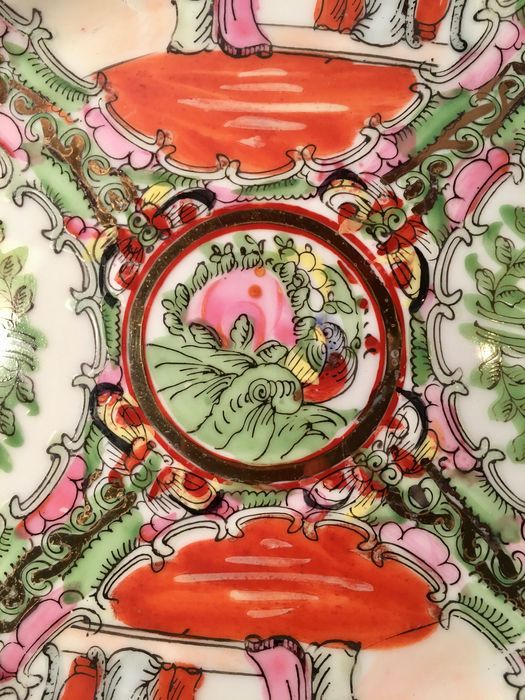 PORCELANA CHINESA - 26,3 cm/s - família rosa - séc. XX