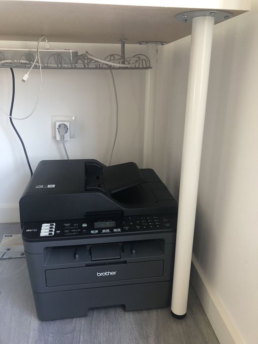 Secretária branca, 120x60 cm, como nova