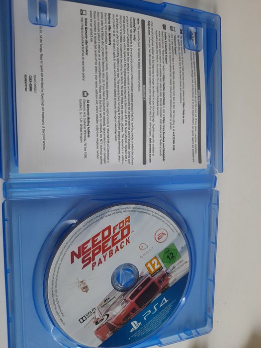 Gra na play station 4 ps4 Need for Speed payback igła