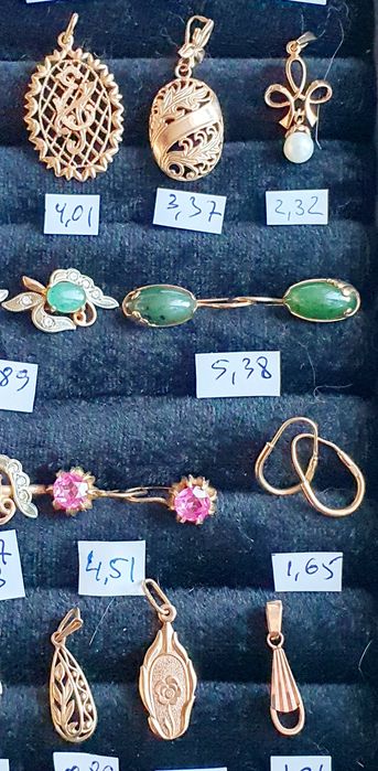 В продаже золотые изделия производства СССР