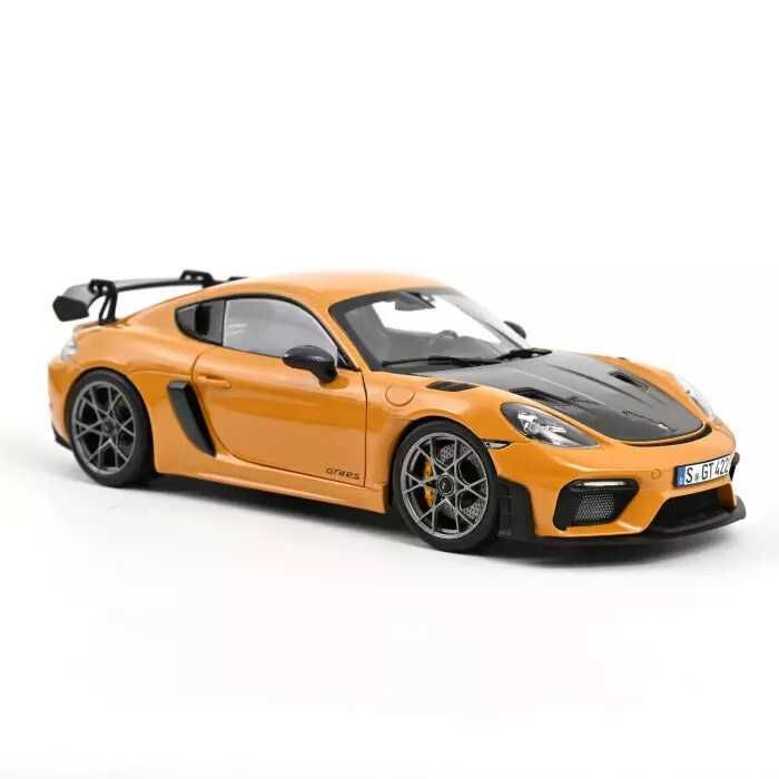 Porsche Cayman GT4 RS w/Weissach Pack 2023 Bahama Yellow Norev 1:18