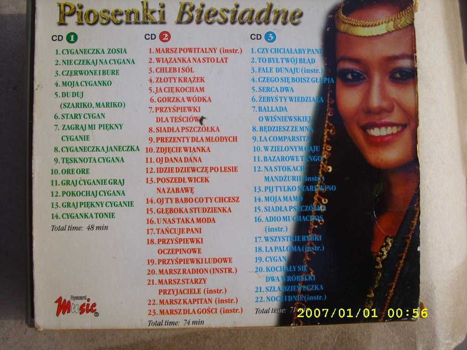 79. sKLADANKA cd.; Piosenki biesiadne-- 3 CD, 1999 ROK.
