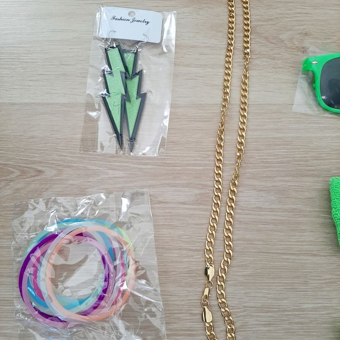 Zestaw dodatków disco Przebranie lata 80 90