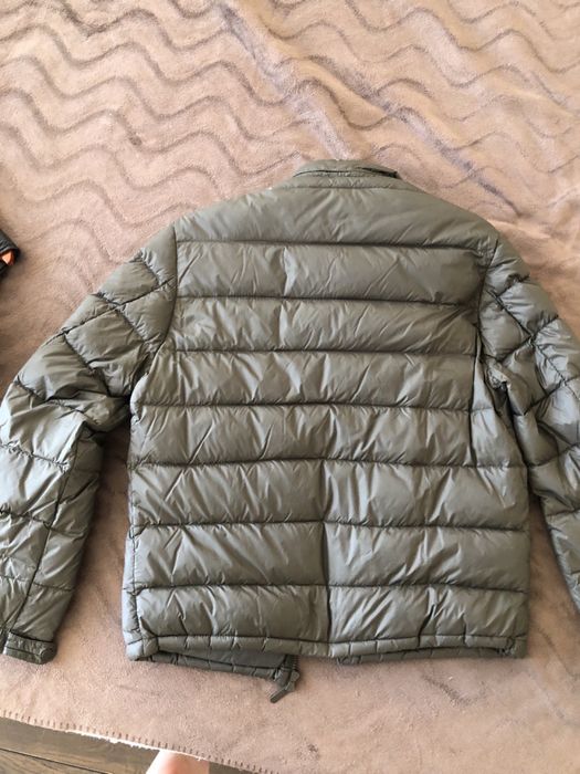 Куртка пухова Massimo Dutti олива