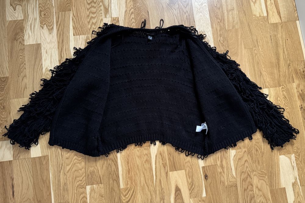 Kudłaty sweter frędzelki New Look r. S
