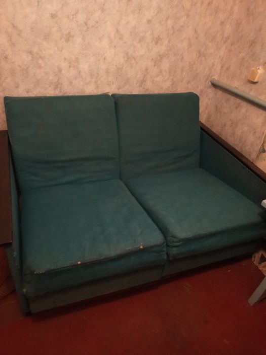 Кресло двойное, раскладное, б/у